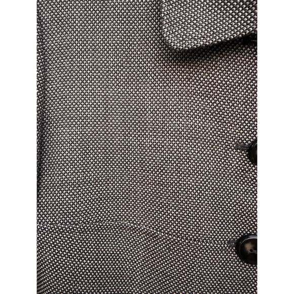 TAHARI ARTHUR L Brown 100% Wool Button Down Tweed Blazer Jacket Sz 10 Workwear - Picture 4 of 12